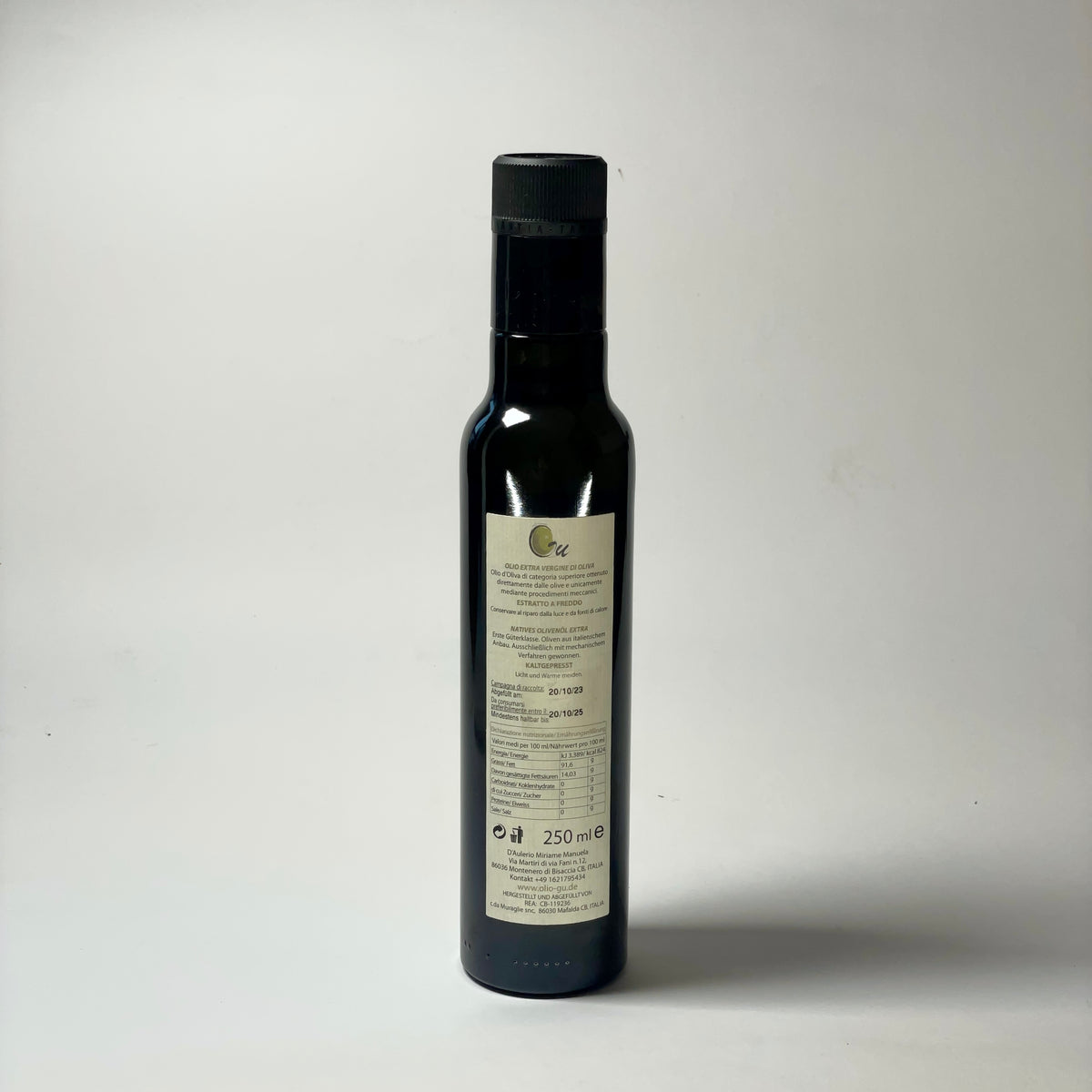 Olio Guzzardella - Extra natives Olivenöl 250ml Flasche